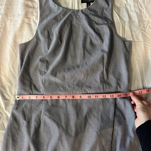 Banana Republic Striped Faux Wrap Sleeveless Mini Dress, Size 6 - Picture 7 of 12